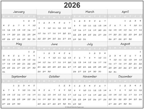 Free Printable Monthly Calendar 2025 And 2026 - Alika Beatrix