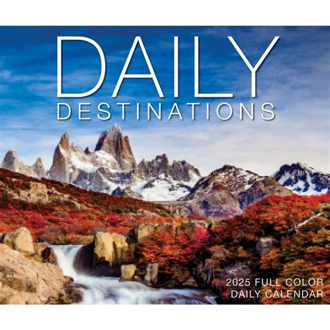 Daily Destinations 2025 Desk Calendar - Calendars.com