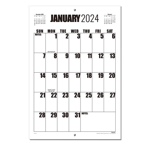 Large Grid Wall Calendar 2025 - Ella Moreira