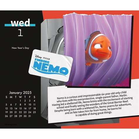Disney Pixar 2025 Desk Calendar - Calendars.com