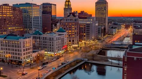 Premium AI Image | Beautiful Downtown Landmarks