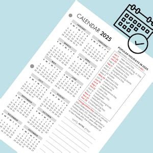 2025 Yearly Calendar With Holiday 2025 Yearly Overview Calendar, 2025 ...