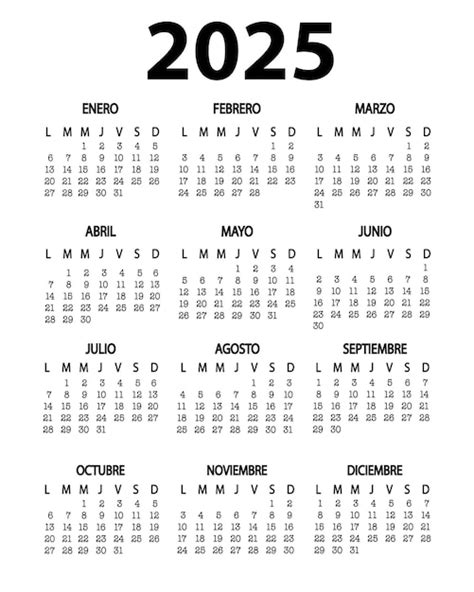 Calendar In Spanish 2025 - Desiri Beitris