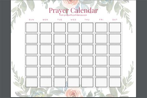 2025 Prayer Calendar Pdf - Gwenni Angelica