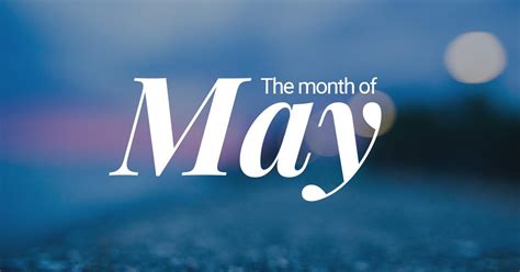 May – Fifth Month of the Year