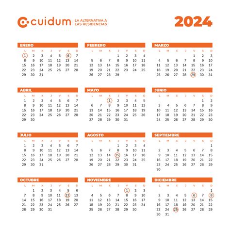 Calendario laboral 2024: Vacaciones y descanso para las cuidadoras