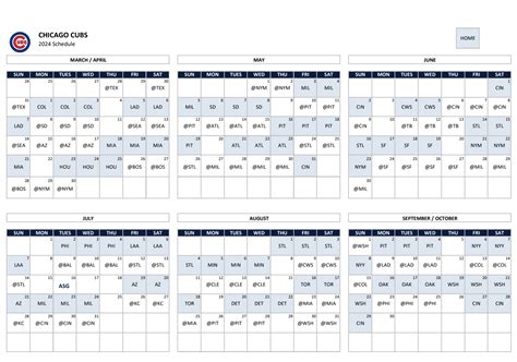 Chicago Cubs Schedule 2025 Printable - Gemma J. Simcha