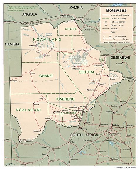 Free Botswana Maps