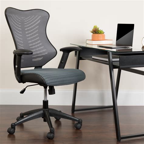 Flash Furniture High-Back Gray Designer Mesh Executive Swivel Office ...