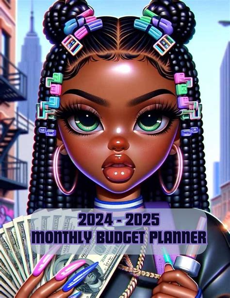 Black Girl 2024-2025 Monthly Budget Planner Pdf Print - Etsy