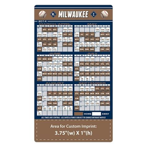 Printable Brewers Schedule 2021 - Printable Schedule