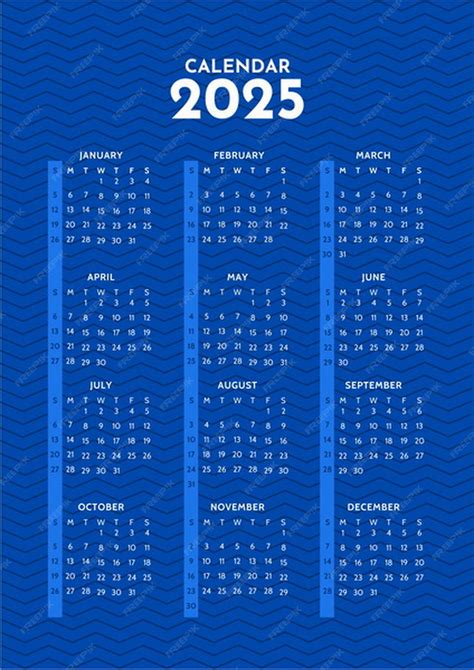 Premium Vector | Calendar English 2025 National Holidays Calendar ...