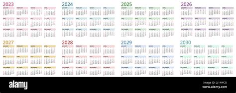 Calendar Planner 2023, 2024, 2025, 2026, 2027, 2028, 2029, 2030 ...