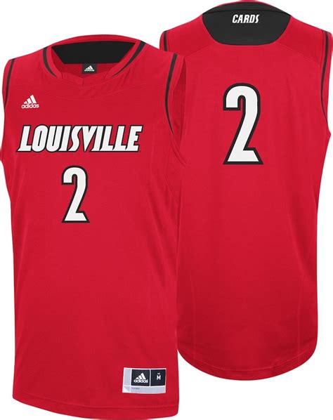 adidas Louisville Cardinals #2 Replica Basketball Jersey - Red-