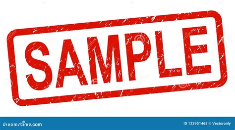 Sample stamp stock vector. Illustration of stamp, product - 123951468