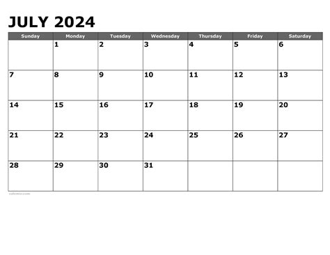 Print July 2025 Calendar Word - Abellona M Nissen