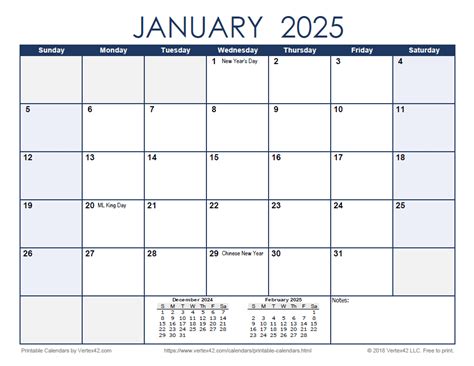 Free 2025 Monthly Calendars - Frank Vaughan