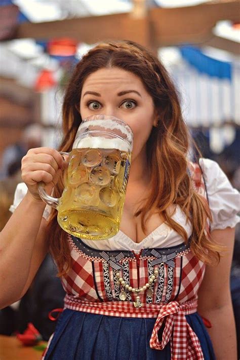 She must have got a good grip | Beer girl, Oktoberfest outfit, German ...