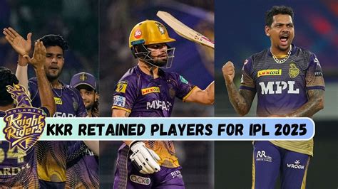 KKR Retention List for IPL 2025: All Retained Players for Kolkata ...