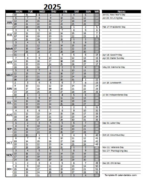 Excel Spreadsheet 2025 Calendar - Natty Wanids