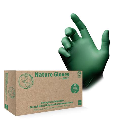 AMPRI Biodegradable Nitrile Nature Gloves, Powder Free : Amazon.fr: DIY ...