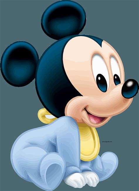Mickey Mouse First Birtay Clip Art Transparent Background, Baby Mickey ...