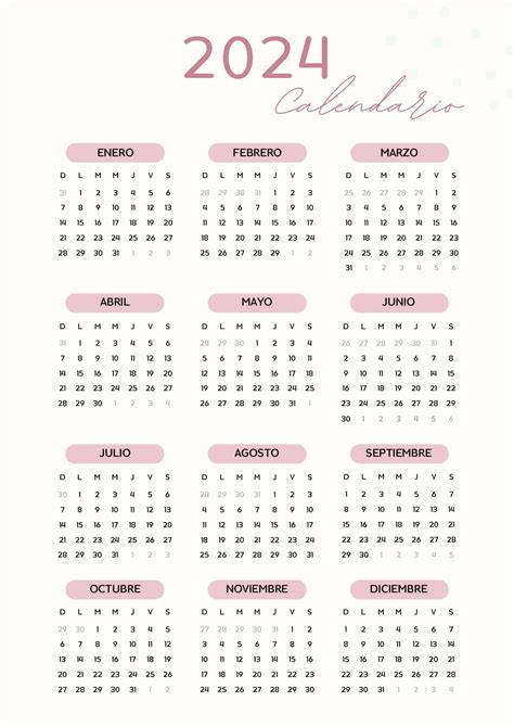 Calendario 2024 – Artofit