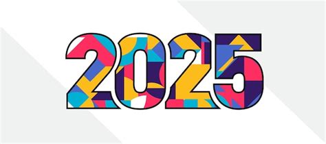 Diseño de tipografía 2025 | Vector Premium