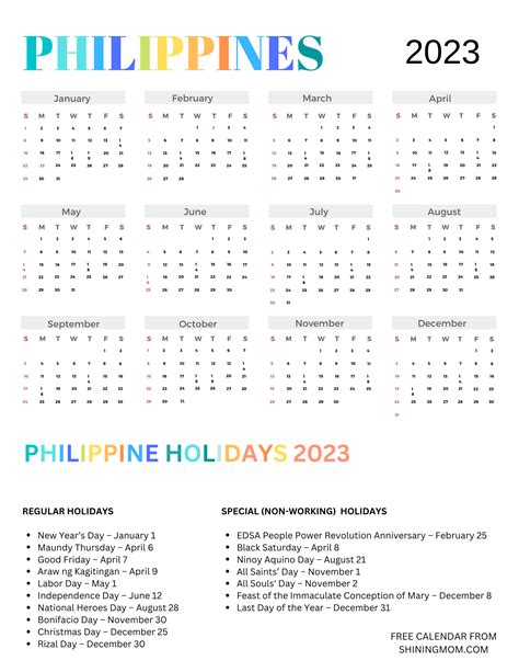 2025 Holiday Calendar In Philippines Foremost Notable Preeminent - Jill ...