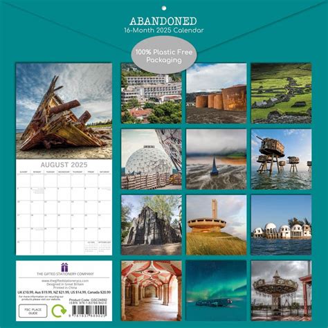 Abandoned 2025 Wall Calendar - Calendars.com