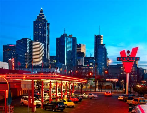 Atlanta Skyline from the Varsity – Atlanta Black Star