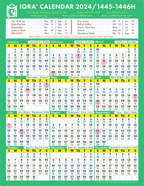 Islamic Finder Calendar 2025 - Maya Lara