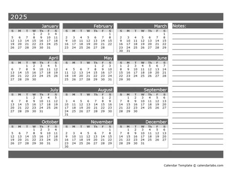 12 Month Calendar Blank 2025 - Julee Maressa