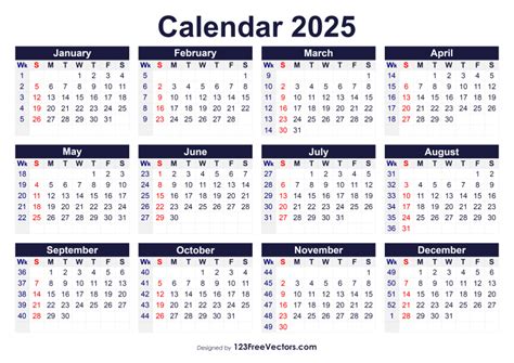 Weeks Of 2025 Calendar - Ardis Britney